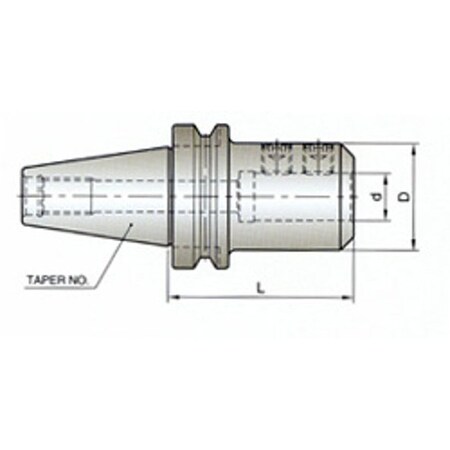 Yg-1 Tool Bt40 Stub Length End Mill Holder AH208